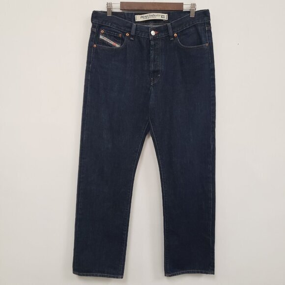Diesel Mens 2019 D-STRUKT Button Fly Jeans Size 34‎ Dark Wash Capsule Everyday - Picture 1 of 13